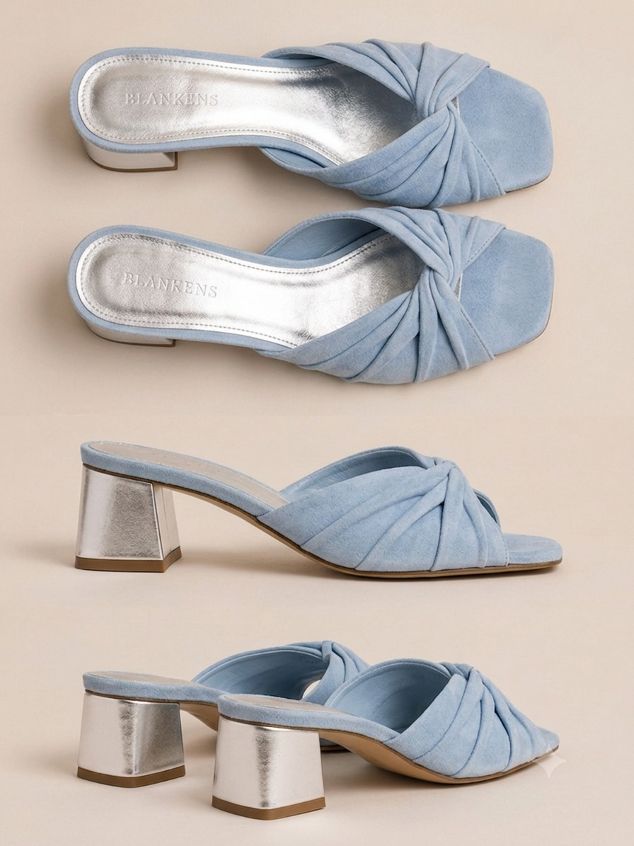 THE MARLA SKY BLUE SUEDE