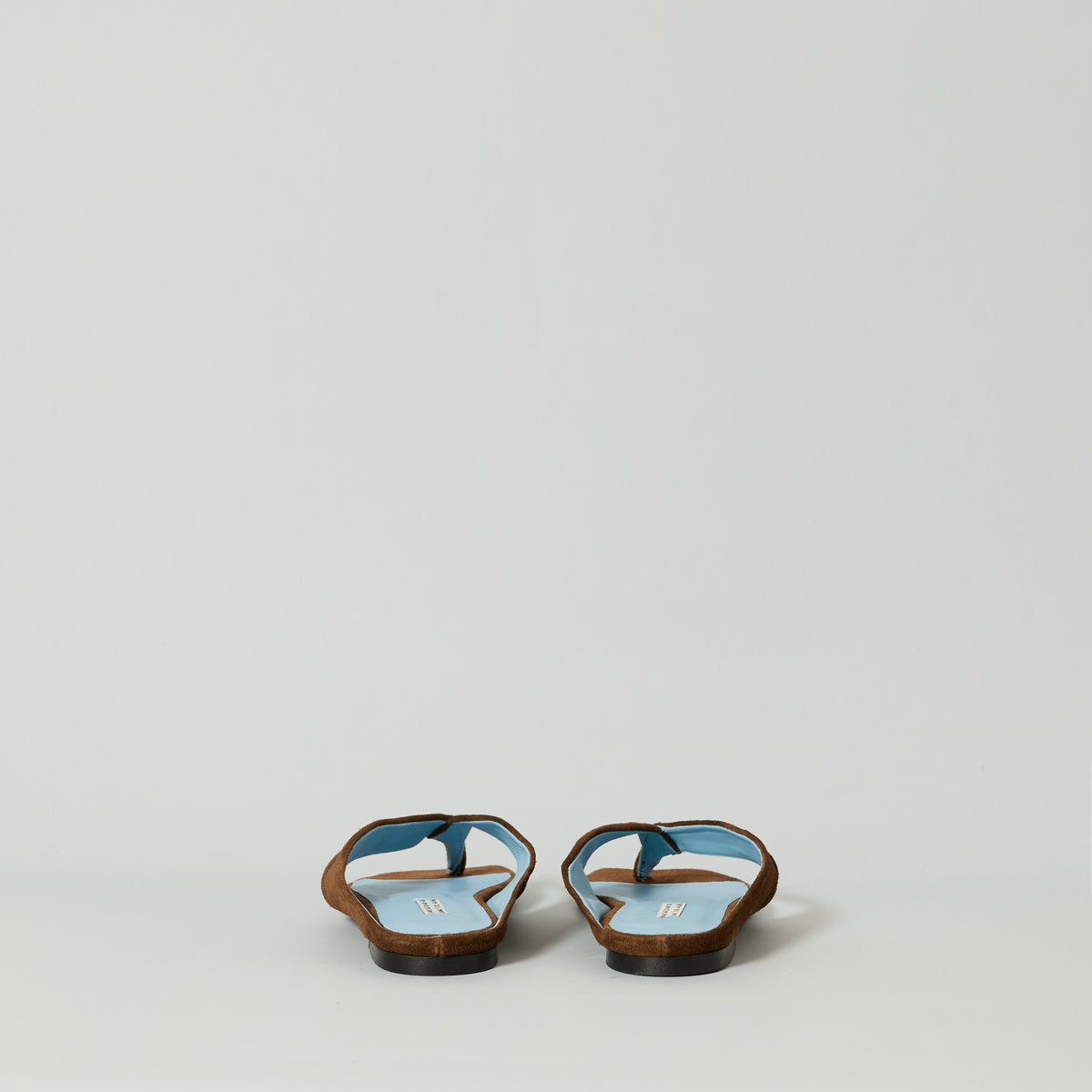 The Opal Brown Suede with Blue Leather Lining