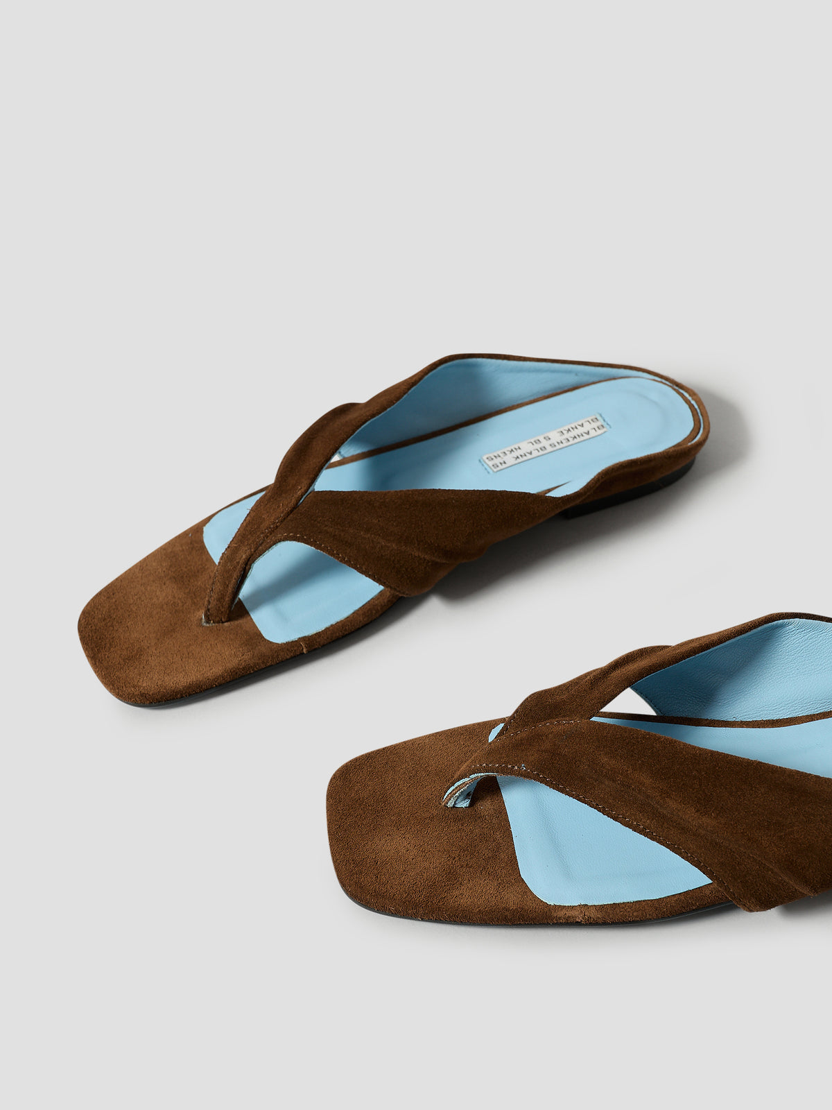 The Opal Brown Suede with Blue Leather Lining — view 8