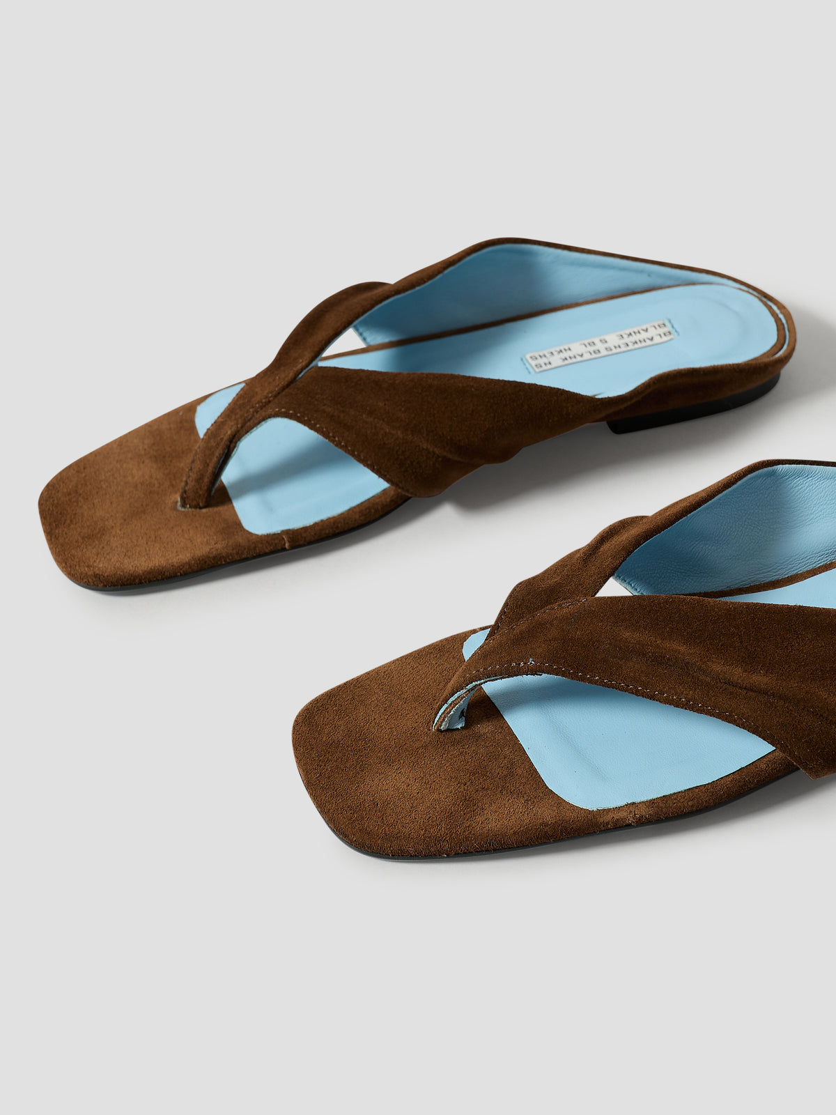 The Opal Brown Suede with Blue Leather Lining — view 9