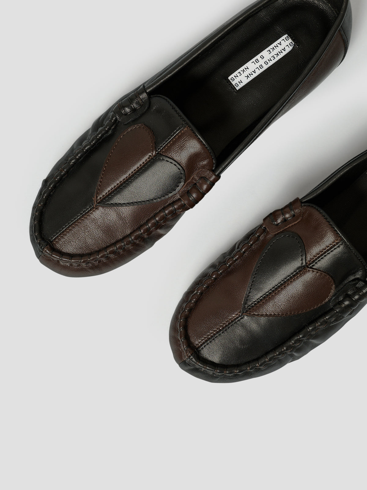 The Serena Heart Black and Brown Leather — view 6