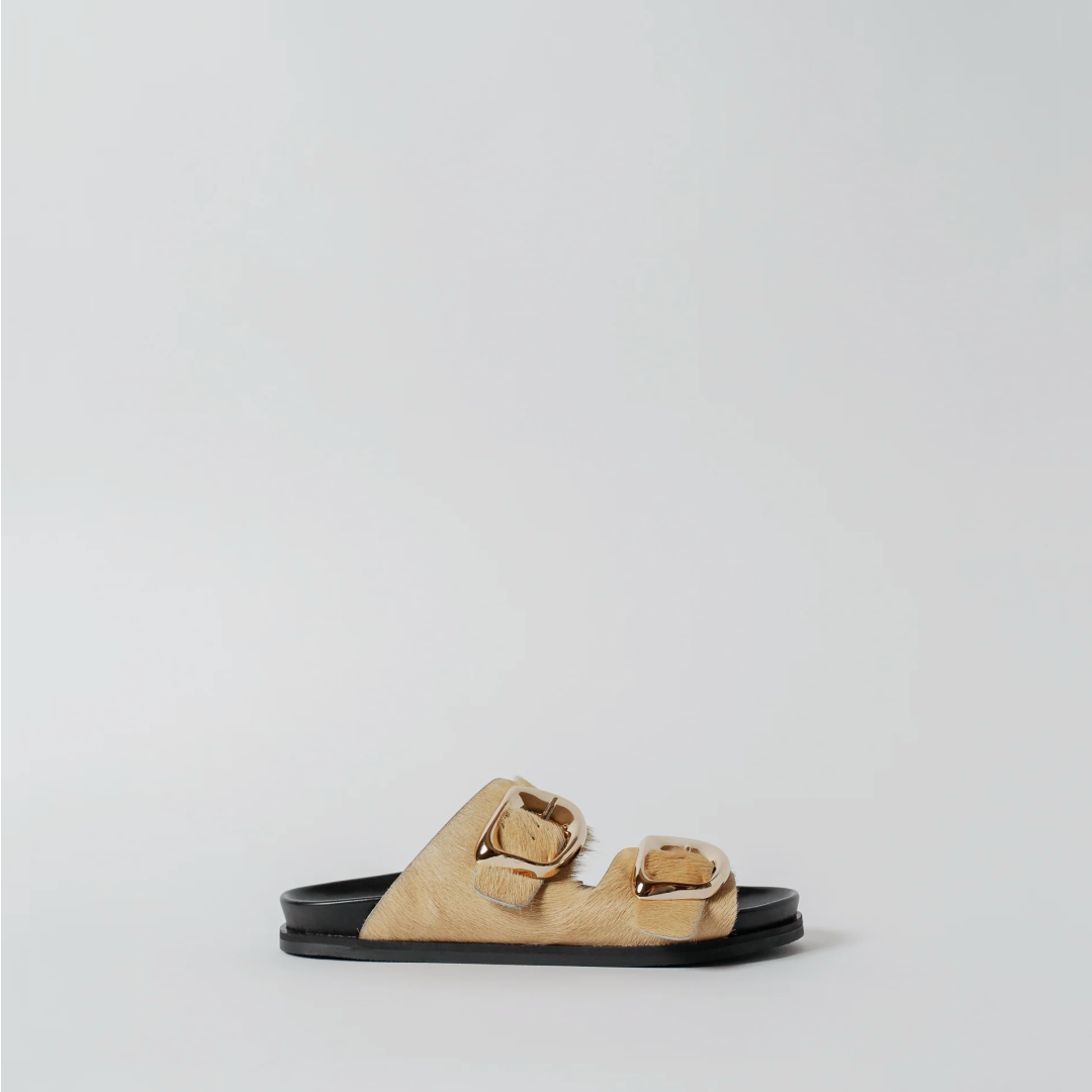 THE PERNILLE CREAM GOLD BUCKLE
