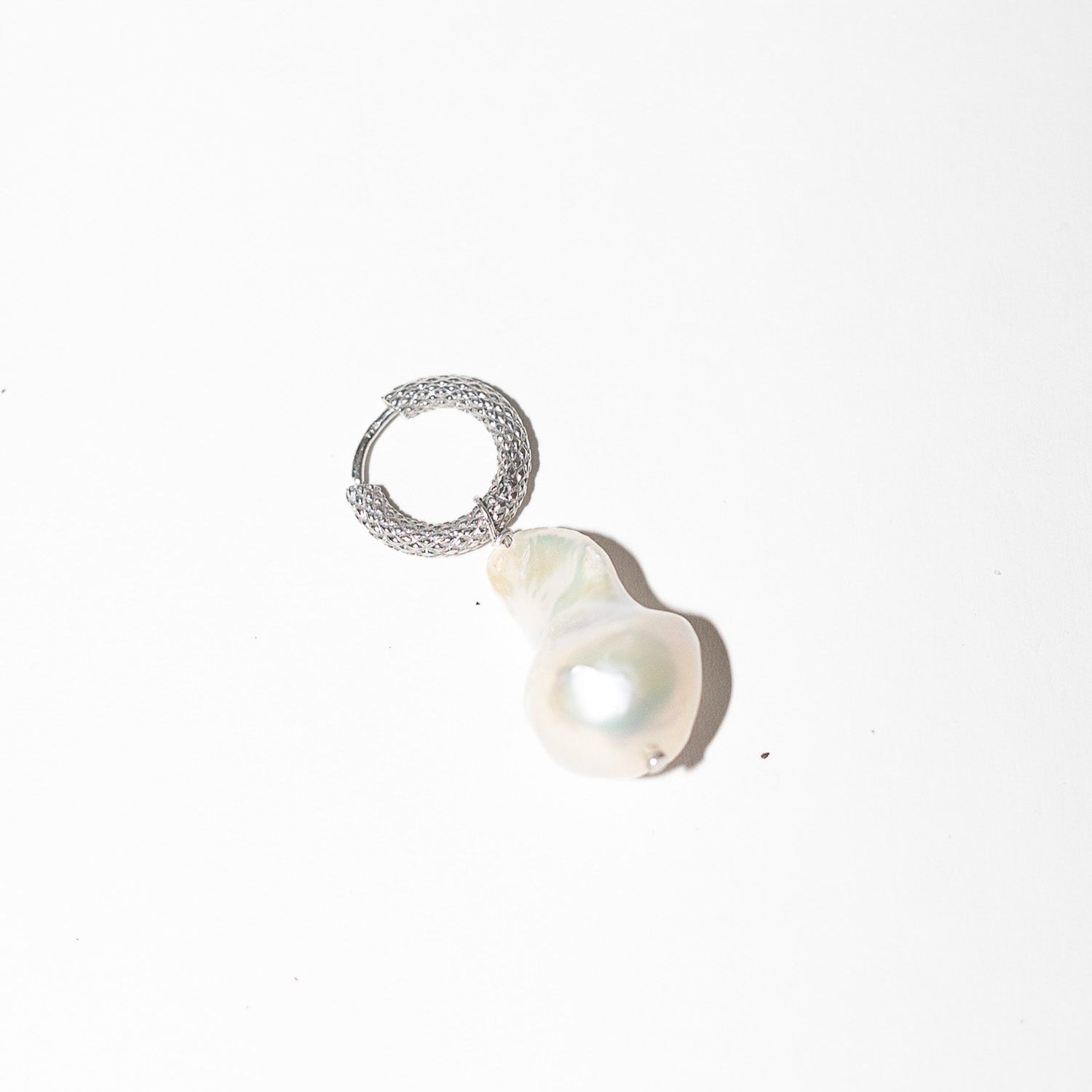 Blankens Silver Pearl Earring and Pendant