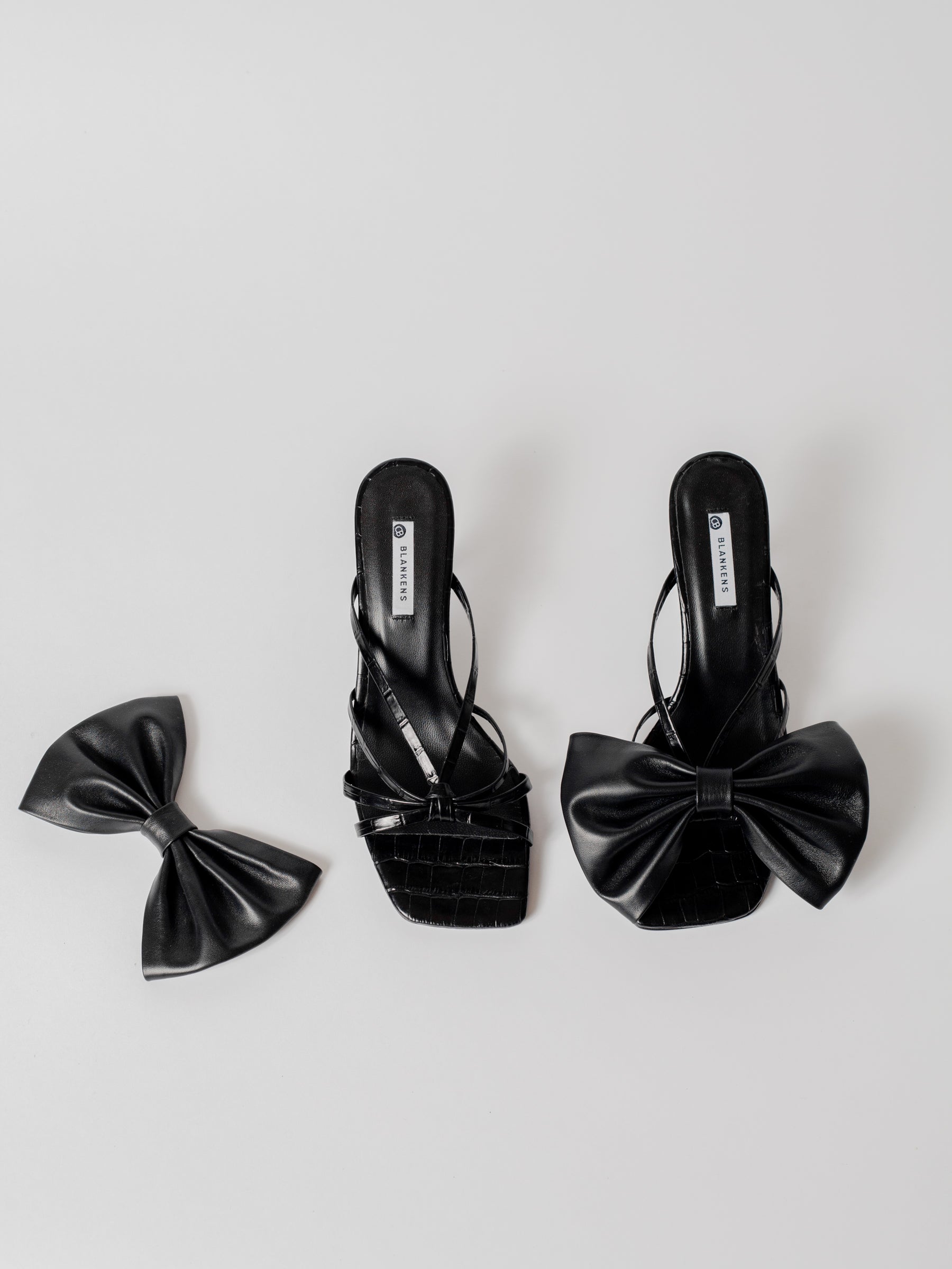 Blankens The Jennie Black heels in croc