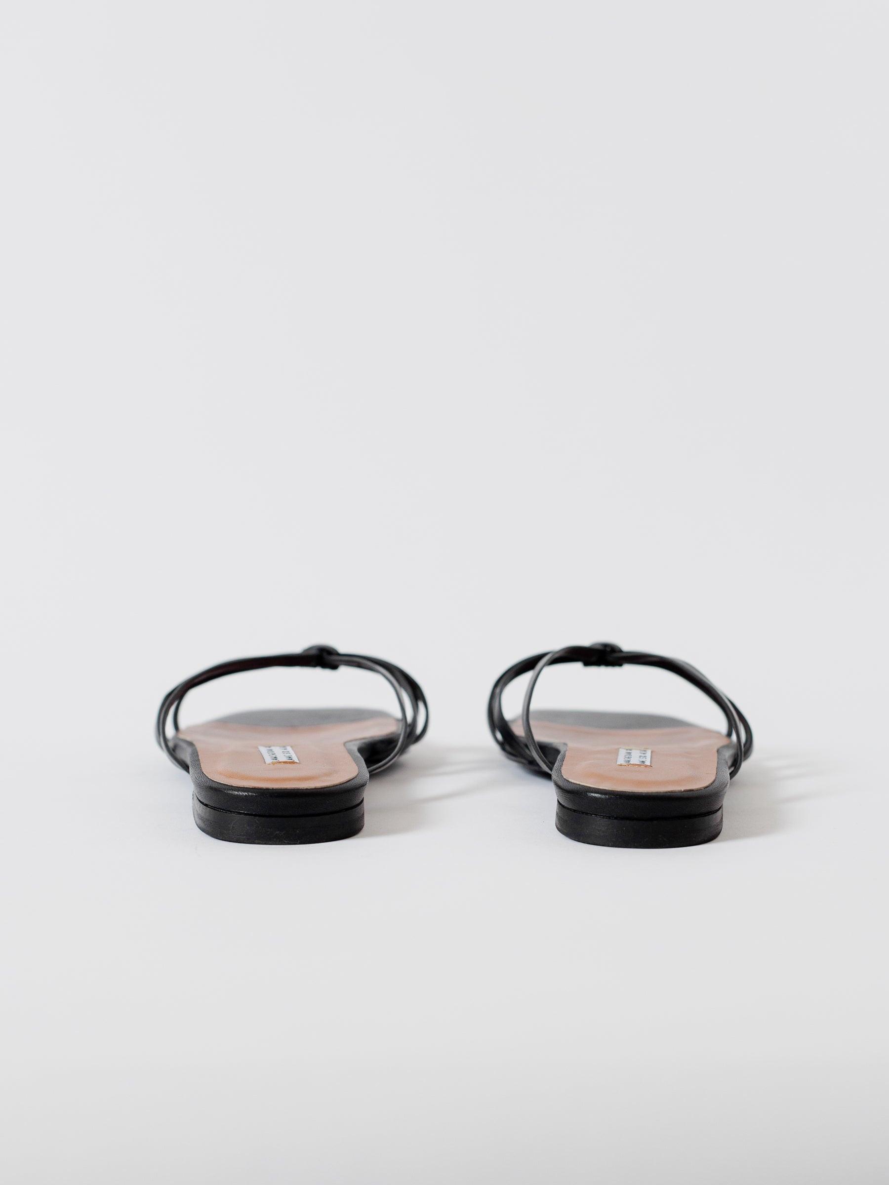 Blankens The Jennie Flat Black sandals