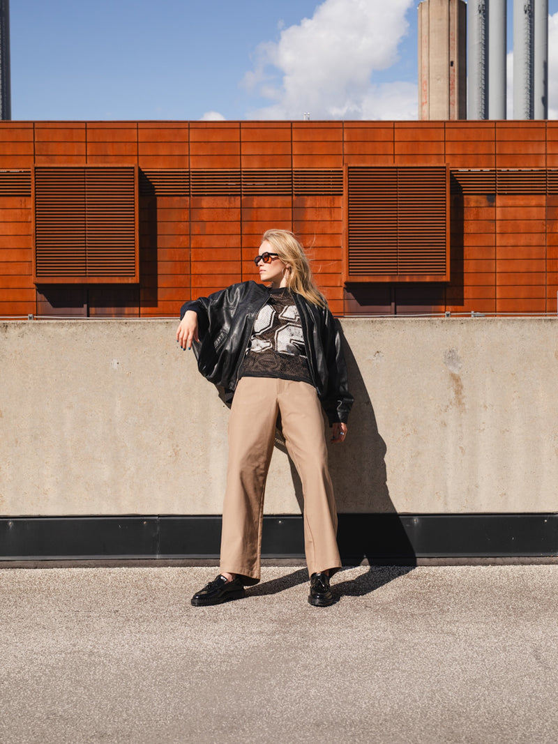 THE AMAL BLACK LEATHER