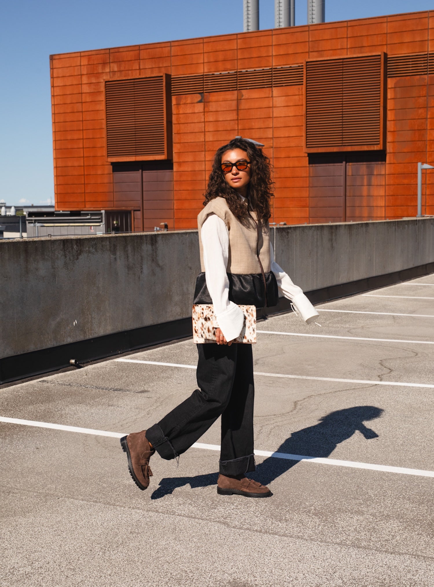 THE AMAL HIGH BROWN SUEDE