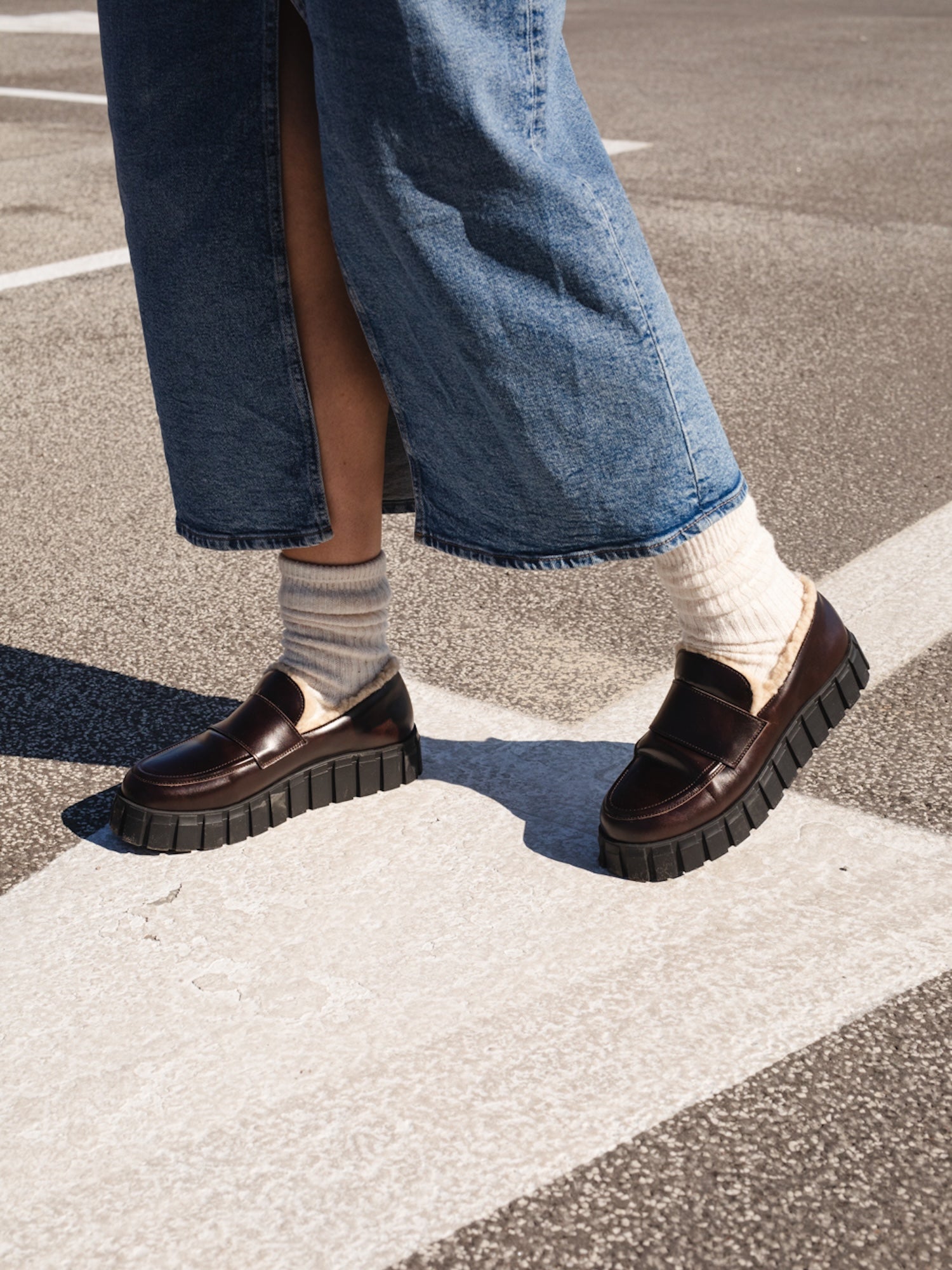 THE HANA LOAFER WASHED BROWN