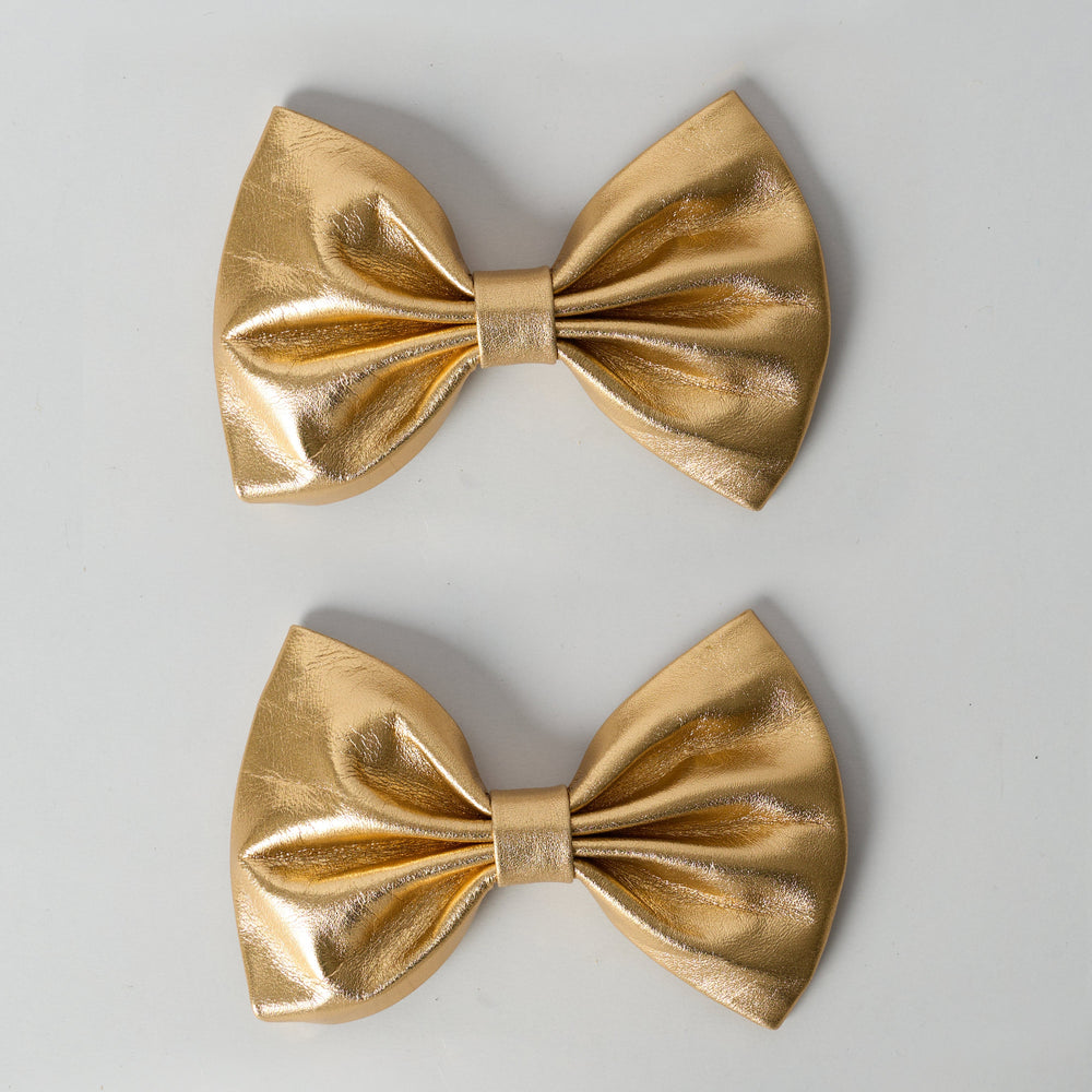 Blankens Gold Clip-On Bows