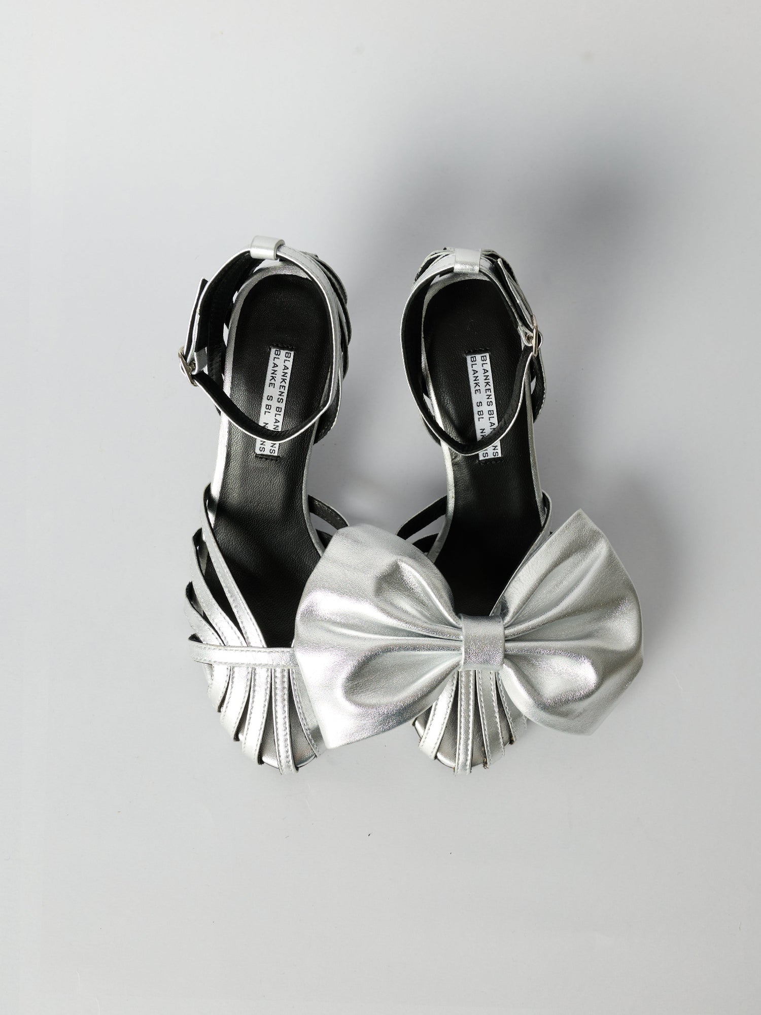 Blankens Silver Bow Clip-ons