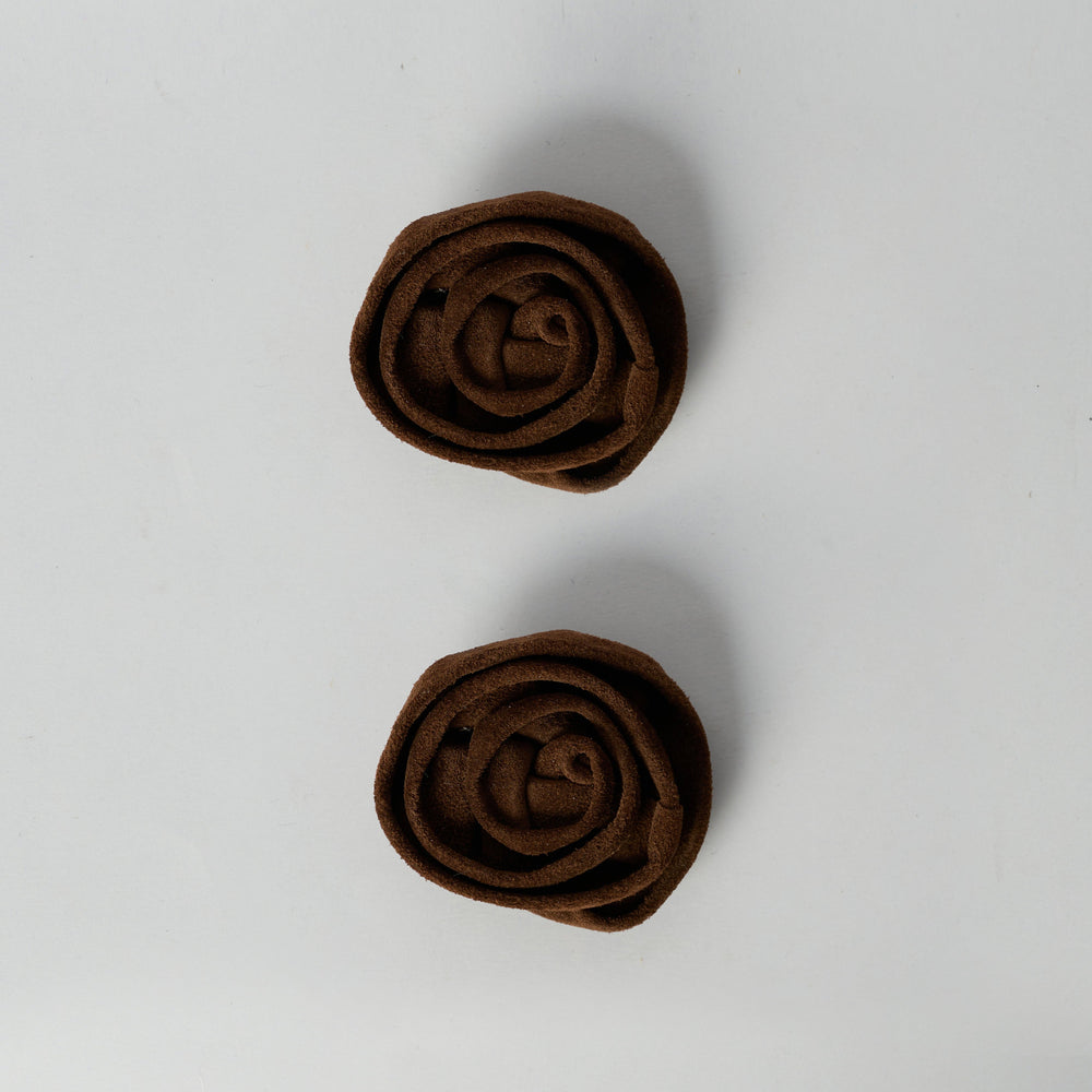 Blankens Chocolate Brown Clip-On Rose