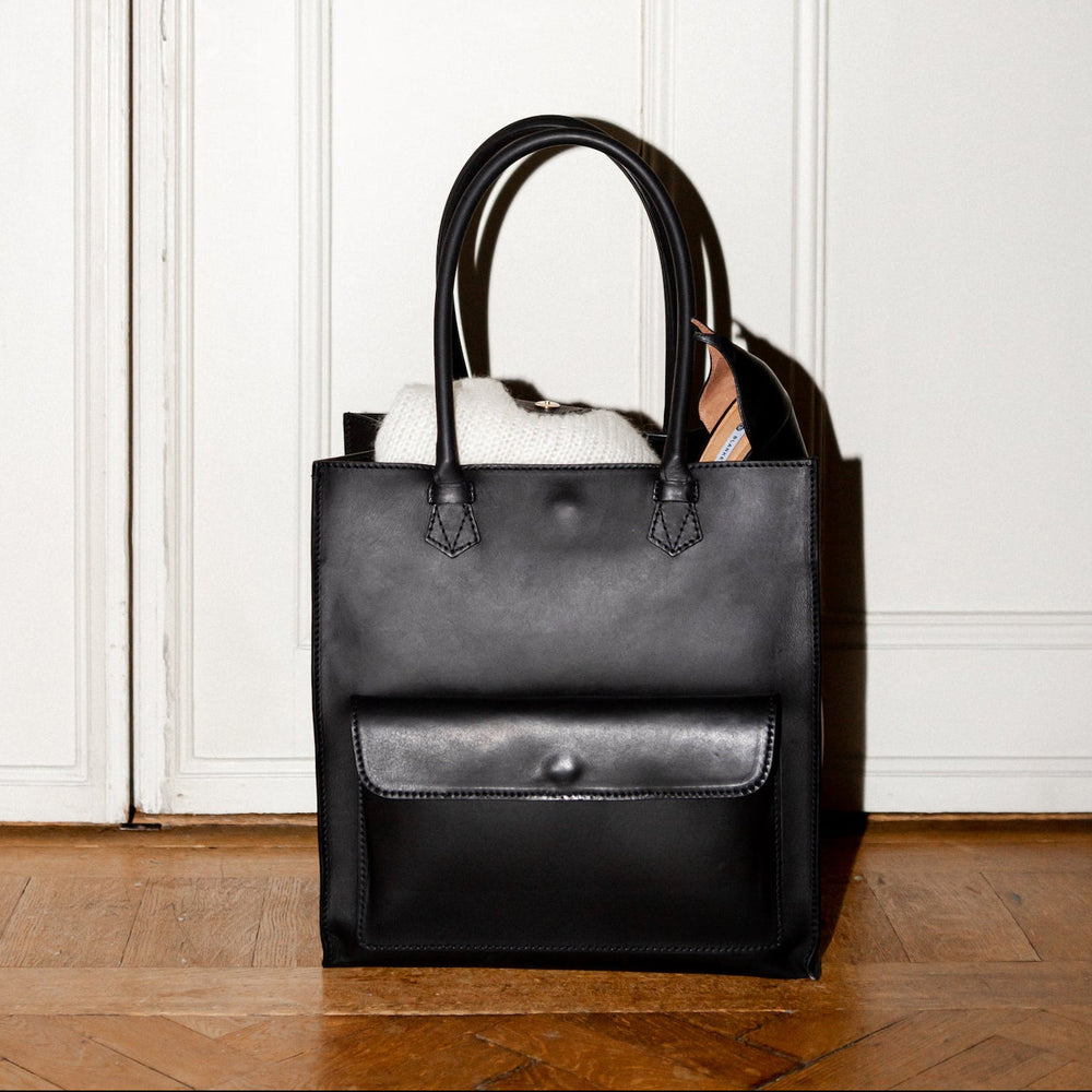 Blankens The Martha Travel black leather weekens bag